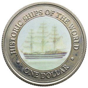 obverse: COOK ISLANDS - Elisabetta II - Dollaro Navi Storiche 2004