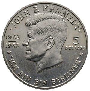 obverse: NIUE - 5 Dollars Kennedy 1988