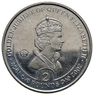 obverse: SOUTH GEORGIA E SOUTH SANDWICH ISLANDS - Elisabetta II - 2 Pounds 2002