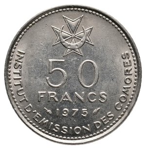obverse: COMORE - 50 Francs 1975
