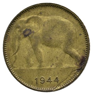 obverse: CONGO BELGA - 1 Franc 1947