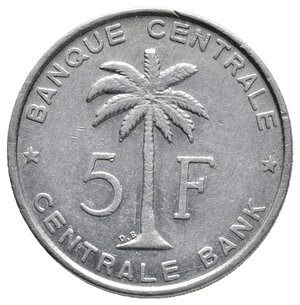 obverse: CONGO BELGA - 5 Francs 1948