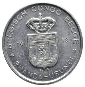 reverse: CONGO BELGA - 5 Francs 1948