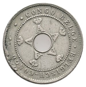 reverse: CONGO BELGA - 5 Centimes 1926