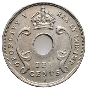 reverse: EAST AFRICA E UGANDA  - George V - 10 Cents 1918
