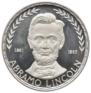obverse: GUINEA EQUATORIALE - 75 Pesetas argento Lincoln 1970 PROOF