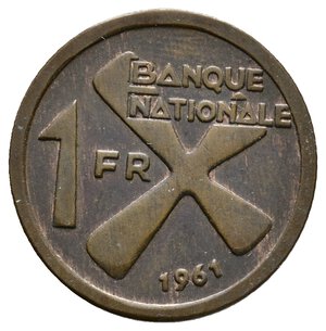 obverse: KATANGA - 1 Franc 1961