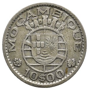 obverse: MOZAMBICO - 10 Escudos argento 1952