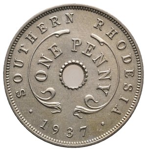 obverse: RODESIA - George VI - 1 Penny 1937 alta conservazione
