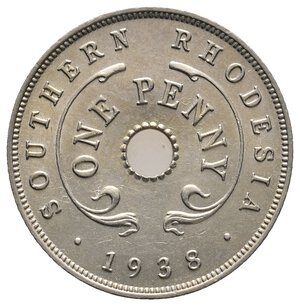 obverse: RODESIA - George VI - 1 Penny 1938 alta conservazione