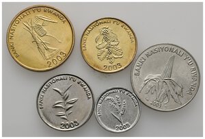 reverse: RWANDA - Lotto Monete
