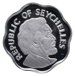 reverse: SEYCHELLES - 5 Cents 1976 PROOF