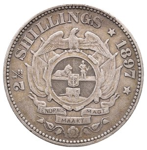 obverse: SUD AFRICA  -  2 1/2 Shillings argento 1897