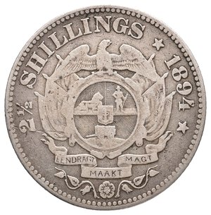 obverse: SUD AFRICA  -  2 1/2 Shillings argento 1894