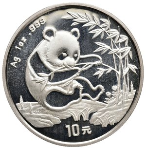 obverse: CINA - 10 Yuan argento Panda 1 OZ  1994