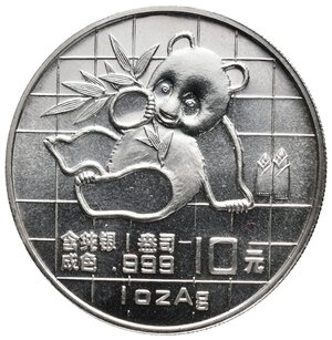 obverse: CINA - 10 Yuan argento Panda 1 OZ  1989
