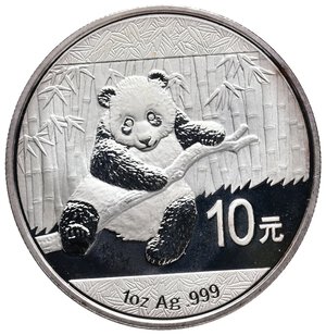 obverse: CINA - 10 Yuan argento Panda 1 OZ  2014