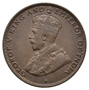 reverse: HONG KONG - George V - 1 Cent 1934