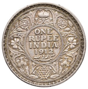 obverse: INDIA - Colonia Britannica - George V - Rupia argento 1912