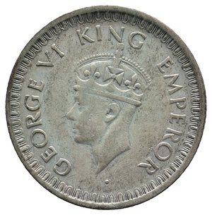 reverse: INDIA - Colonia Britannica - George VI - Mezza Rupia argento 1943