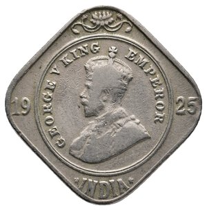 reverse: INDIA - Colonia Britannica - George V - 2 Annas 1925