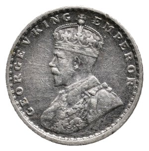 reverse: INDIA - Colonia Britannica - George V - 2 Annas  argento 1917
