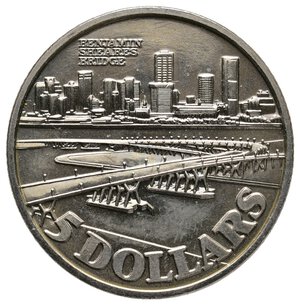 obverse: SINGAPORE - 5 Dollars 1982