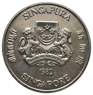 reverse: SINGAPORE - 5 Dollars 1982