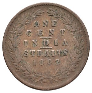 obverse: STRAITS SETTLEMENTS -Victoria queen - 1 Cent 1862