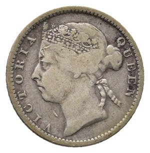 reverse: STRAITS SETTLEMENTS -Victoria queen - 10 Cents argento 1899