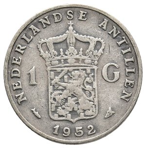 obverse: ANTILLE OLANDESI - 1 Gulden argento 1962