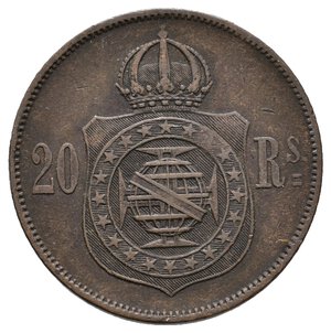 obverse: BRASILE - 20 Reis 1869