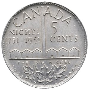 obverse: CANADA - George VI - Nickel 5 Cents 1951