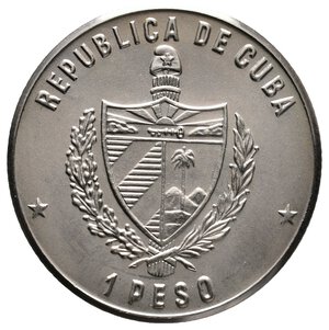 reverse: CUBA - 1 Peso 1977 Maceo