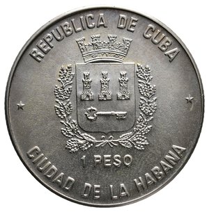 reverse: CUBA - 1 Peso 1990 ITALIA 90