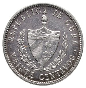 obverse: CUBA - 20 Centavos argento 1949