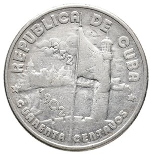 reverse: CUBA - 50 Centavos argento 1952