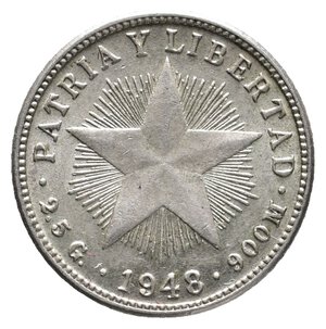 obverse: CUBA - 10 Centavos argento 1948