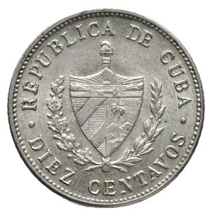 reverse: CUBA - 10 Centavos argento 1948