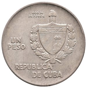 reverse: CUBA - 1 Peso argento 1935