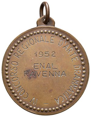 reverse: Medaglia ENAL Ravenna 1952 - diam.38 mm
