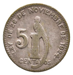 obverse: GUATEMALA - 5 Centavos argento 1944