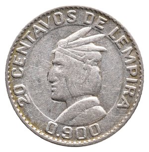 obverse: HONDURAS - 20 Centavos de Lempira argento 1958