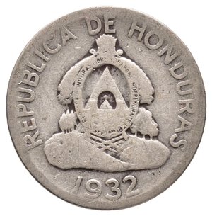 reverse: HONDURAS - 50 Centavos de Lempira argento 1932