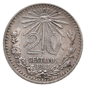 obverse: MESSICO - 20 Centavos argento 1941