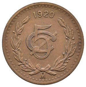 obverse: MESSICO - 5 Centavos  1920
