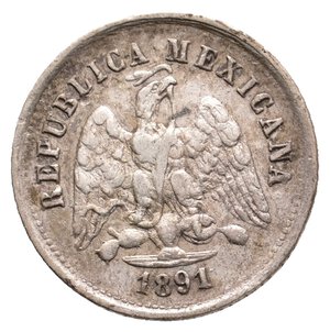 reverse: MESSICO - 10 Centavos argento 1891
