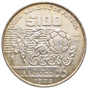 obverse: MESSICO - 100 Pesos argento 1985 Mexico 86