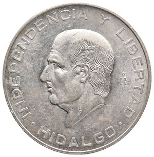reverse: MESSICO - 10 Pesos argento 1955