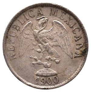 reverse: MESSICO - 20 Centavos argento 1900